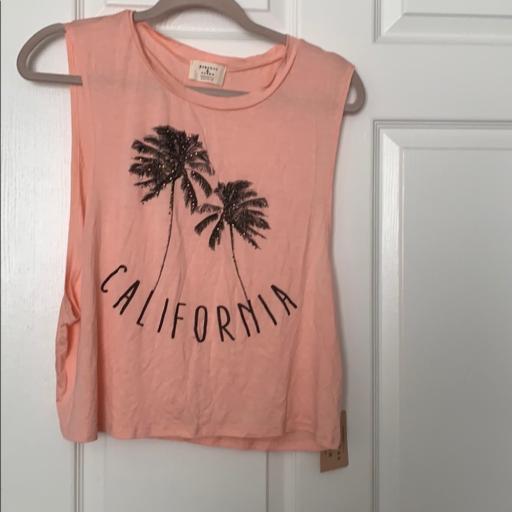 Orange crop top
